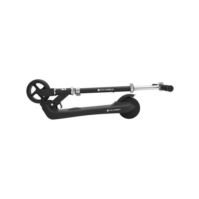 REBEL FUN WHEELS BLACK elektrische scooter 250W 25km/h 8 inch volrubberen banden