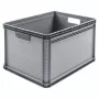 keeeper Robert 64L zware transportbox, 60 kg draagvermogen, 600x400x320 mm, grijs