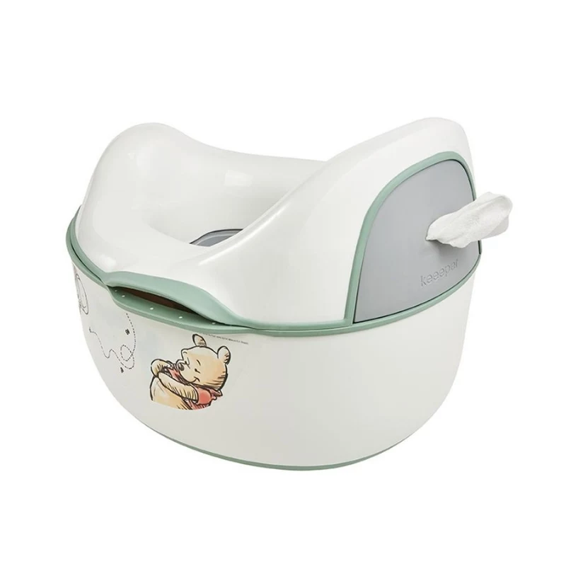 KEEEPER Kasimir Winnie the Pooh 4-in-1 multifunctionele zindelijkheidstrainer, wit, 34,9 x 31,5 x 26,2 cm