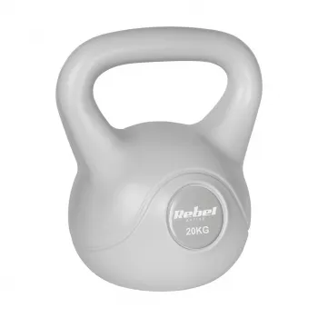 REBEL ACTIVE Bitumen kettlebell 20 kg grijs