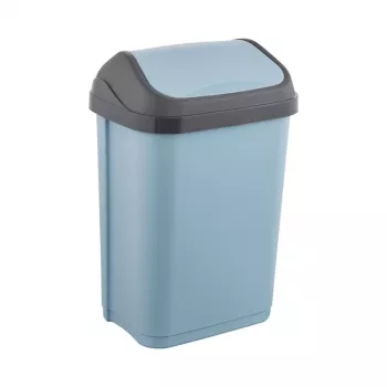 KEEEPER Swantje 10L afvalemmer met draaideksel, blauw
