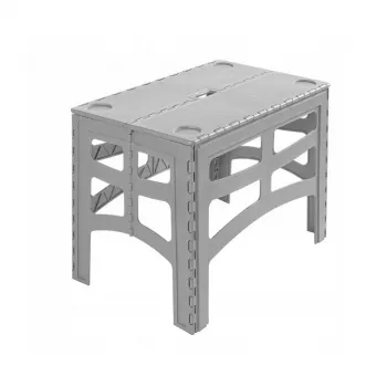 keeeper opvouwbare outdoor tafel Timo L, Nordic Grey, 70 x 45 x 55 cm, belastbaarheid 80 kg