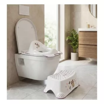 keeeper toilettrainer met antislipfunctie Ewa 'Cats' 30x40x15cm wit
