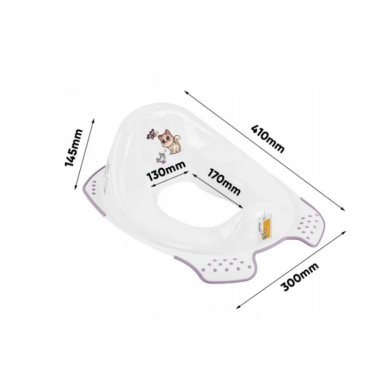 keeeper toilettrainer met antislipfunctie Ewa 'Cats' 30x40x15cm wit