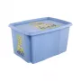 keeeper box met deksel 45L Karolina 'Minions Happiness' 55,5x40x30cm lichtblauw