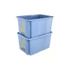 keeeper box met deksel 45L Karolina 'Minions Happiness' 55,5x40x30cm lichtblauw