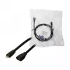 LogiLink CU0121 USB 2.0 micro-B stekker naar micro-B bus verlengkabel, 1 m, zwart