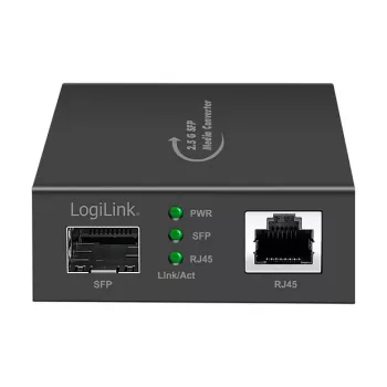 LogiLink 2,5 Gigabit mediaconverter RJ45 naar SFP