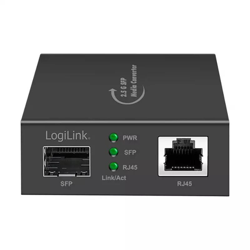 LogiLink 2,5 Gigabit mediaconverter RJ45 naar SFP