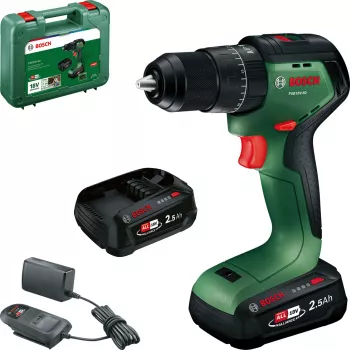 Bosch PSB18V-60 18V borstelloze accu-slagboorschroevendraaier met 2x2,5Ah accu's en oplader in koffer