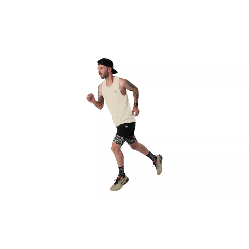 Dynafit Trail Tank loopsinglet heren Overcast XL gerecycled polyester mouwloos