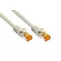 KABELMEISTER Cat.7 RJ45 patchkabel, 10 m, grijs, TPE, halogeenvrij