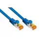 Kabelmeister Cat.7 S/FTP patchkabel, TPE halogeenvrij, blauw, 7,5m
