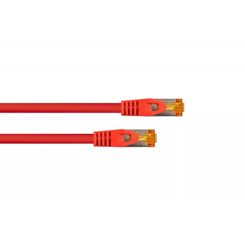 Kabelmeister Cat.7 S/FTP patchkabel RJ45, TPE, halogeenvrij, rood, 3m