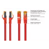 Kabelmeister Cat.7 S/FTP patchkabel RJ45, TPE, halogeenvrij, rood, 3m