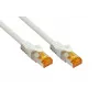 KABELMEISTER RJ45 patchkabel Cat.7 S/FTP, TPE, halogeenvrij, wit, 10m