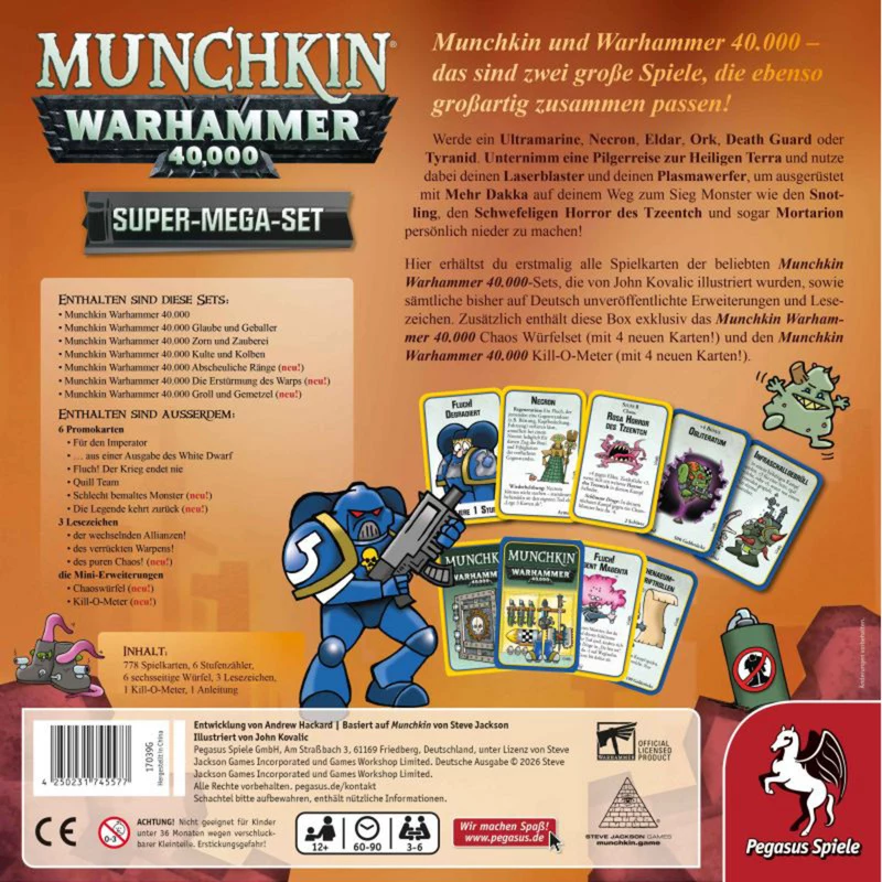 Pegasus Munchkin Warhammer 40K Super Mega Set kaartspel