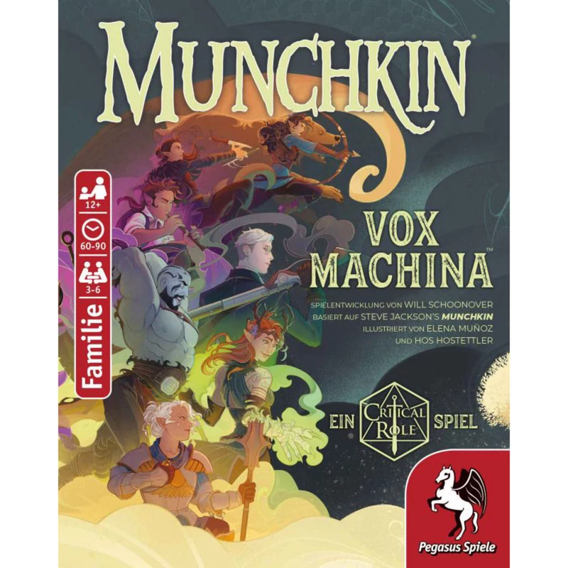 PEGASUS Munchkin Vox Machina - Critical Role kaartspel