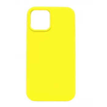 Evelatus Apple iPhone 12 mini premium soft touch siliconenhoesje citroengeel