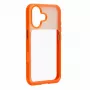 Evelatus Apple iPhone 17 LiveCase hybride hoesje met standaard PC+TPU oranje