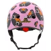 Hornit Pug kinderfietshelm met LED-verlichting - roze, 48-53 cm PUS806