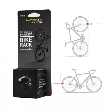 HORNIT CLUG PRO Hybrid fiets muurhouder zwart medium 7762HCP