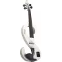 Stagg SEVN44WH elektrische viool 4/4 met hoofdtelefoonuitgang en accessoires - wit