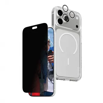 PanzerGlass Privacy Flagship 3-in-1 bundel voor iPhone 18 Pro Max