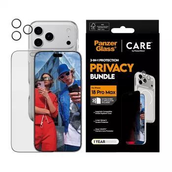 PanzerGlass Privacy Flagship 3-in-1 bundel voor iPhone 18 Pro Max