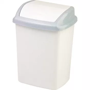 CURVER Dominik 25L afvalemmer, grijs, 36,5 x 29,1 x 48 cm
