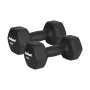 REBEL ACTIVE gietijzeren neopreen halterset 2x8kg, donkergrijs