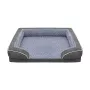 REBEL ANIMALS Premium orthopedisch huisdier-sofabed voor honden en katten, extra groot, 134x106x20 cm, afneembare wasbare hoes, antislip onderkant, waterafstotend, hypoallergeen, grijs