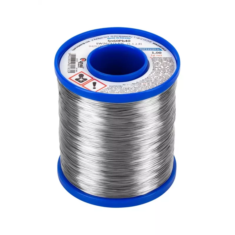 CYNEL LEC-LUT0112-1000 Sn60Pb40 soldeerdraad met harskern 3mm 1kg spoel