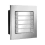 BCS-PAN-P10-N buitenpaneelstation voor 2-draads intercom – 2MP camera, 125° groothoek, IP65, IK07, zilver/grijs