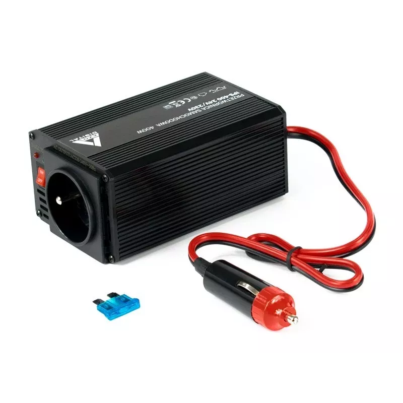 AZO Digital IPS-400 24V DC naar 230V AC gemodificeerde sinus omvormer 400W