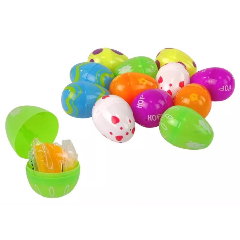 LEAN TOYS paaseieren squishy konijn speelgoed 12 stuks