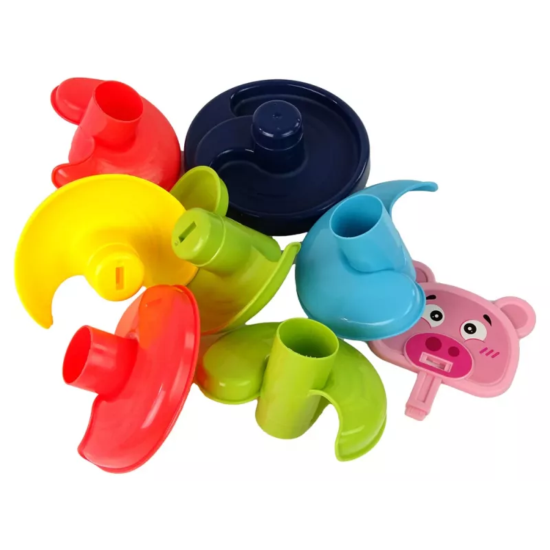 LEAN TOYS educatieve kogelbaan 6 niveaus varkentje mandsorteerder