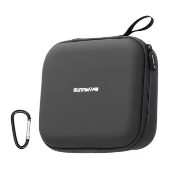 Sunnylife NE2-B122-D lederen hoes met netvak voor DJI Neo 2, zwart