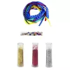 LEAN TOYS DIY glitterband armband knutselset, 10 armbanden, vanaf 6 jaar