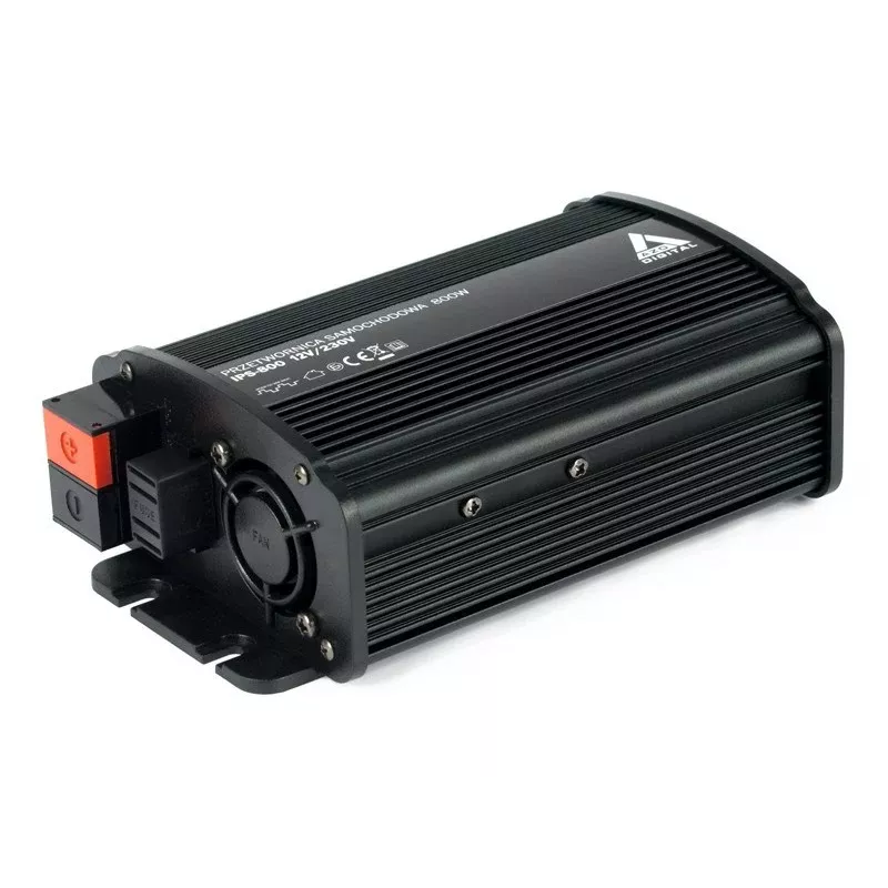 AZO Digital IPS-800U 800W 12V naar 230V omvormer met gemodificeerde sinus en USB