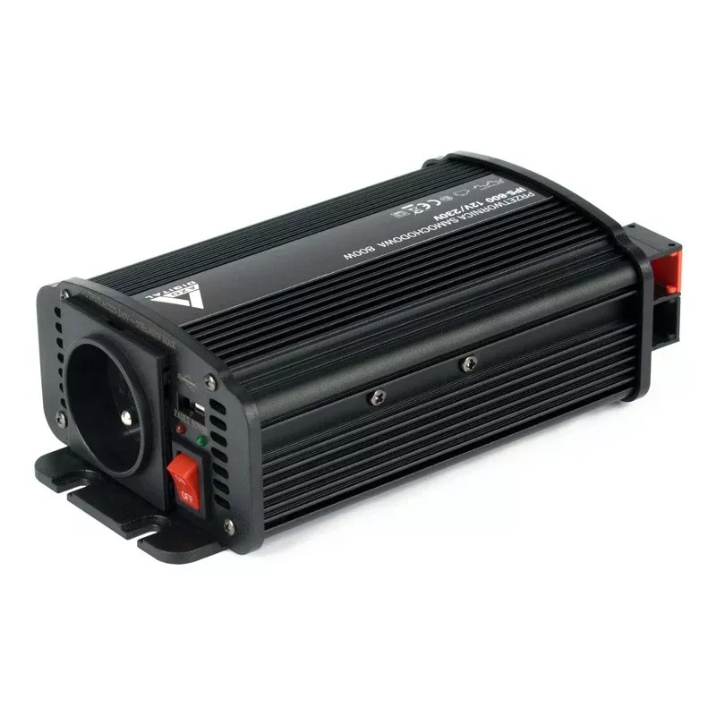 AZO Digital IPS-800U 800W 12V naar 230V omvormer met gemodificeerde sinus en USB