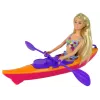 LEAN TOYS poppenaccessoire kajak oranje