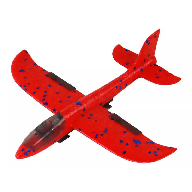 LEAN TOYS vliegtuig bellenblaaspistool rood