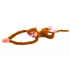LEAN TOYS pluchen apenmascotte met geluid, lichtbruin 80 cm