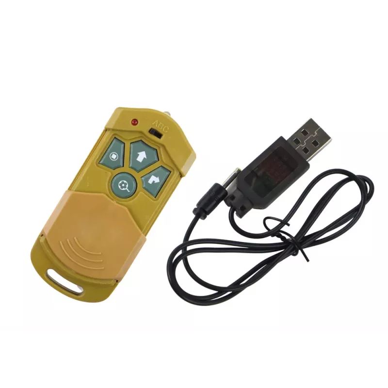 LEAN TOYS op afstand bestuurbare tarantula spin RC speelgoed geel 27/40 MHz