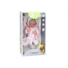 LEAN TOYS babypop met fopspeen, eenhoorn romper, roze deken en accessoires, 35 cm
