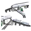 LEAN TOYS elektrische treinset met hefbrug en 366 cm rail