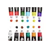 LEAN acrylverfset in tubes, 12 kleuren, elk 12 ml, studentenkwaliteit
