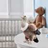 LEAN TOYS pluchen gier vogel pluche mascotte knuffel 25cm