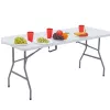 LEAN klaptafel met vergrendeling, wit, 180 x 74 cm